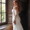 Harper wedding dress showcasing a sophisticated silhouette with elegant detailing, creating a graceful and timeless bridal look for the modern bride.